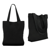 Black Canvas Tote Bag (12oz)