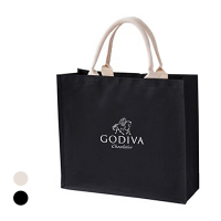 Black Laminated Canvas Bag - 10oz