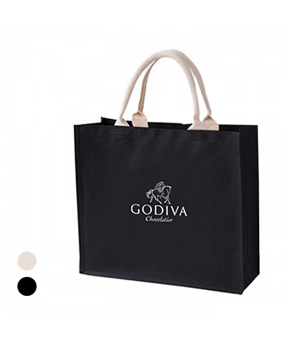 Black Laminated Canvas Bag - 10oz