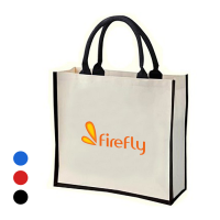 Colour Strip Laminated Canvas Bag - 10oz