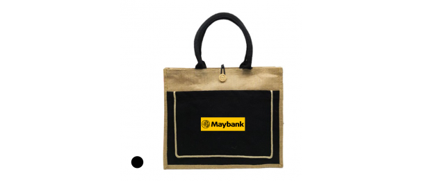 Jute Big with Pocket  & Button (Big)
