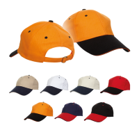 Baseball 6-panel cotton brush cap 