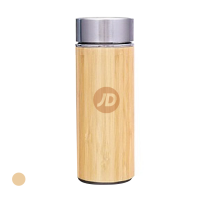 Mini Bamboo Premium Stainless Steel Thermos - 350ml