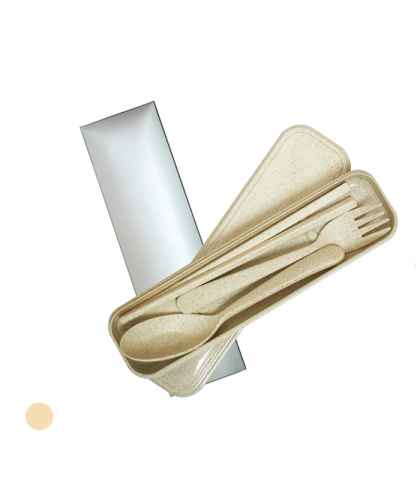 ECO Wheat Cutlery Set   beige