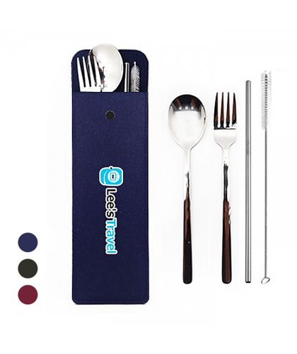 4-in-1 Cutlery Straw Felt Set