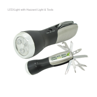 LED Torchlight with Hazard Light & Tools