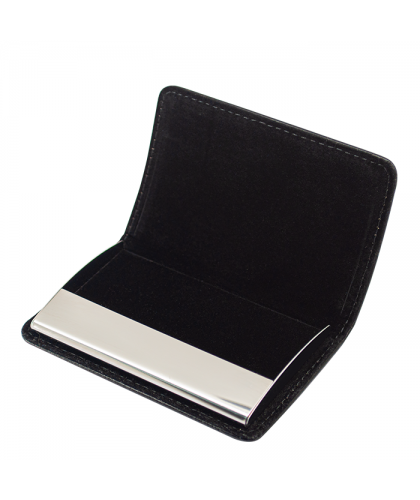 Classic Black PU Name Card Holder 