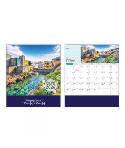 Soothing Scenery - 2024 Calendar