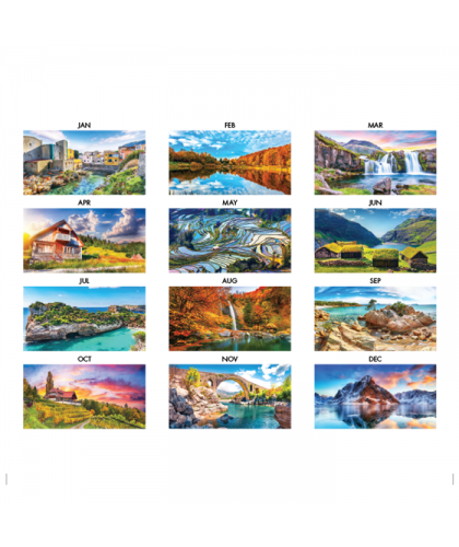 Soothing Scenery - 2024 Calendar