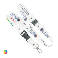 Lanyard + Oval Hook + Buckle + Safety Clip
