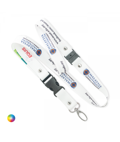 Lanyard + Oval Hook + Buckle + Safety Clip