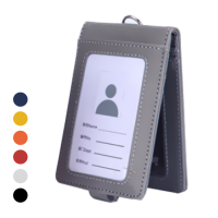 Smooth PU ID Holder Flip Open Wallet