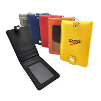 Smooth PU ID Holder Flip Open Wallet