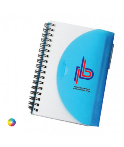 BIG Half Moon PP Notebook (comes with Pen)           