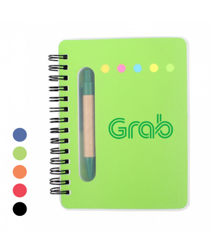Notebook With Pen & Sticky Note