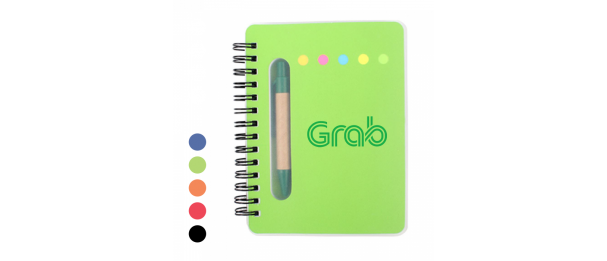 Notebook With Pen & Sticky Note
