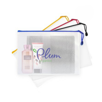 PVC Frosted Zipper Pouch - A4 Size
