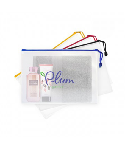 PVC Frosted Zipper Pouch - A4 Size