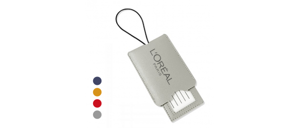 PU Leather Luggage Tag Holder