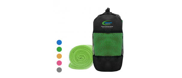 Microfiber Travel Towel with Drawstring Pouch (750x350) - 105g
