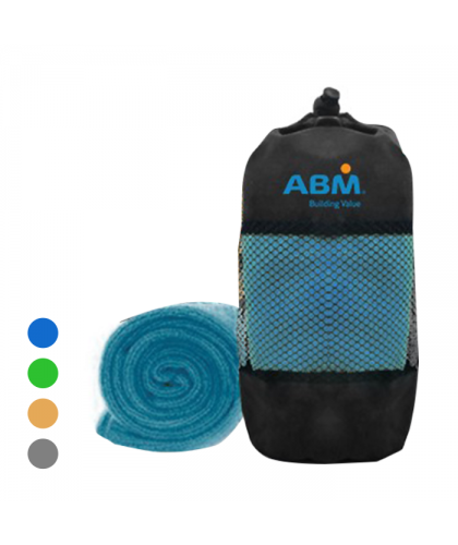 Microfiber Travel Towel with Drawstring Pouch (1000x300) - 120g