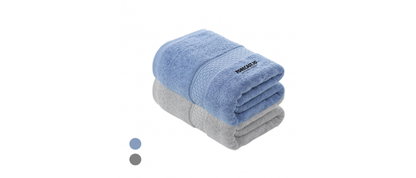 Full Cotton Bath Towel with Drawstring Pouch (1400x700) - 460g