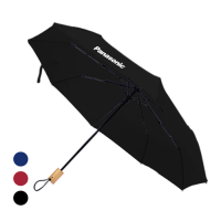 21'' Auto Open-Close 3 Fold Umbrella with Wooden Handle