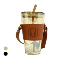 MONTE 3 Premium Color Glass Mug with PU Sleeve - 450ml