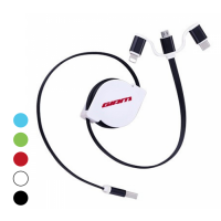 3-in-1 UNI Retractable USB Charging Cable