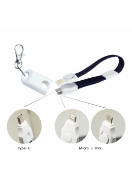 CLIPCORD 3 in 1 Keychain Cable