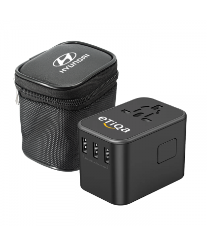 BOOST Universal Travel Adapter with PD Quick Charge + 3 USB + Dual Type-C