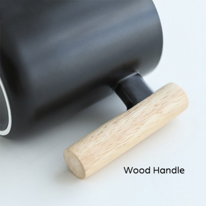MOKKA Ceramic Wooden Handle Mug - 380ml