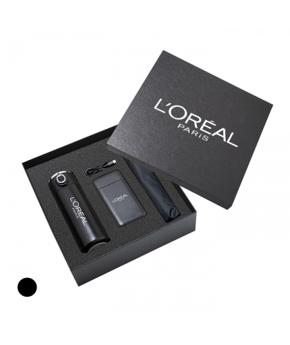 3 in 1 Gift Set (Power Bank + Umbrella + Flask)