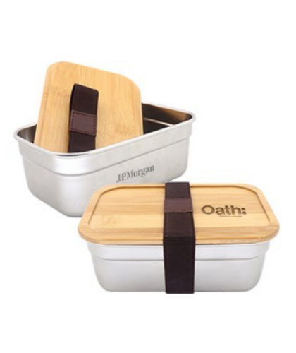 Bamboo SUS304 Lunch Box M Size - 1L