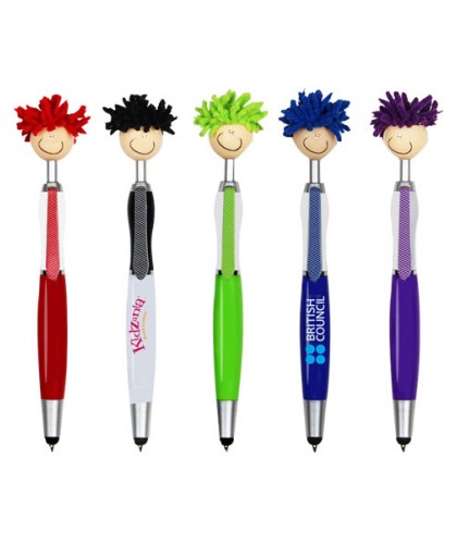 MOP TOPPERS - Stylus Ball Pen w/ Screen Cleaner        