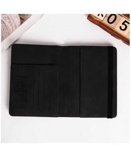 RFID Leather Travel Passport with Cards Holder