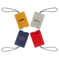 PU Leather Luggage Tag Holder