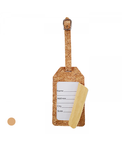 Cork Luggage Tag