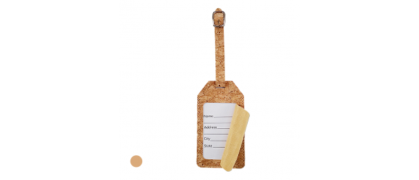 Cork Luggage Tag