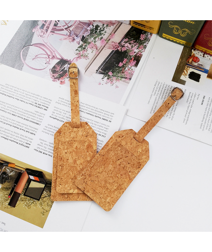 Cork Luggage Tag