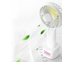 7 Blade Handheld Mini Fan with Built-In Battery