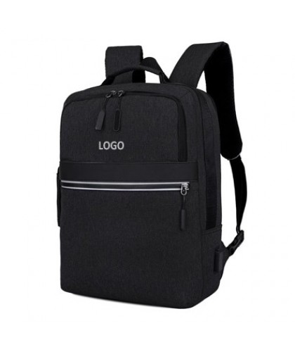 15'' Laptop Backpack with Reflective Strip and USB Port