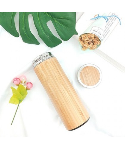 Bamboo Premium Stainless Steel Thermos - 500ml