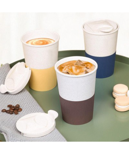 LATTE Eco-Wheat Tumbler with Silicone Holder - 350ml