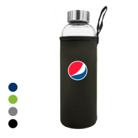 NEO Glass Bottle With Neoprene Pouch - 500ml