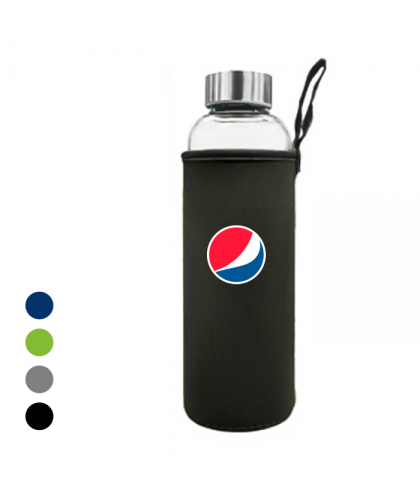 NEO Glass Bottle With Neoprene Pouch - 500ml