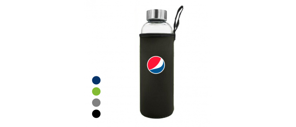 NEO Glass Bottle With Neoprene Pouch - 500ml