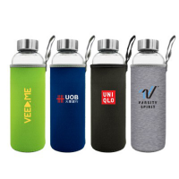 NEO Glass Bottle With Neoprene Pouch - 500ml