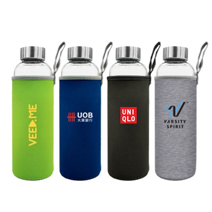 Buy Neo Borosilicate Glass Bottle - Silver Lid 550 ml at Best