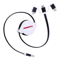 3-in-1 UNI Retractable USB Charging Cable